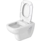 Подвесной унитаз Duravit D-Code Rimless 565x450 округлый, с сидением, белый (45700900A1) - изображение 5