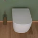 Подвесной унитаз Flaminia Play 520x360 прямоугольный, с сидением, белый - изображение 5