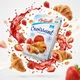 Круассаны Antonelli Croissant Strawberry с клубничной начинкой 250 г 5 шт. по 50 г сладкая выпечка с фруктовым вкусом для завтрака и перекуса - изображение 7