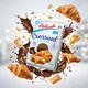 Круассаны с шоколадной начинкой Antonelli Croissant 250 г мягкая сладкая выпечка с какао для кофе чая и ежедневных перекусов - изображение 7