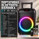 Активная акустическая система bluetooth 40 Вт с динамиком 12 дюймов, двумя беспроводными микрофонами и RGB-подсветкой - изображение 2