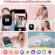 Смартгодинник Mington 1,83″ HD Bluetooth 5.3, дзвінки, пульс, SpO2, 100+ спортивних режимів, IP68, GloryFit, рожевий - зображення 7