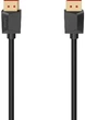 Kabel Hama DisplayPort 2.1 8K 40 Gbit/s 2 m Black (00200795) - obraz 1