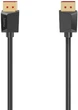 Kabel Hama DisplayPort 2.1 8K 40 Gbit/s 2 m Black (00200795) - obraz 2