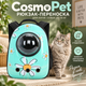 Рюкзак-переноска CosmoPet с иллюминатором 42×35×27 см для собак и котов до 10 кг с принтом ромашки голубые - изображение 1