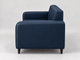 Диван офисный Tobi Sho Арне с подлокотниками 1380х700х740 мм, кожзам Midnight Blue/2227 - изображение 3