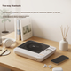 PHILIPS EXP5608WT Модний CD-програвач, портативна настільна аудіосистема CD, двосторонній Bluetooth-програвач CD, подарунок для хлопця, стереодинамік для музичного альбому, білий - изображение 4