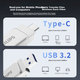 Флеш-накопитель PHILIPS 512 ГБ Type-C USB 3.2 с двойным интерфейсом для телефона, металлический корпус 61UT-D с вращающимся креплением, высокая скорость чтения/записи, прочный, подходит для бизнеса, офиса и учебы. - изображение 6