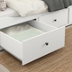 Каркас кушетки с 3-мя выдвижными ящиками, белый, 80x200 см, ИКЕА HEMNES 903.493.26 - изображение 5
