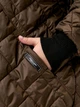 Куртка демисезонная длинная с капюшоном женская ELFBERG UG-1494 56-58 Шоколадная (2000001019436) - изображение 7