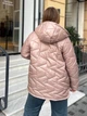 Куртка демисезонная с капюшоном женская ELFBERG ELF-5512 54-56 Мокко (2000000994635) - изображение 2