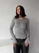 Лонгслив длинный женский ELFBERG AR-1708 46-48 Меланжевый (2000001011829) - изображение 1