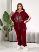 Спортивный костюм женский ELFBERG VM-895 56-58 Бордовый (2000001042823) - изображение 8
