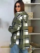 Куртка демисезонная удлиненная с капюшоном женская ELFBERG MS-557 44-48 Хаки (2000001000083) - изображение 8
