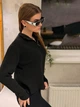 Кардиган вязаный женский ELFBERG AD-2504 42-46 Черный (2000001076958) - изображение 5