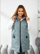 Теплый жилет длинный женский ELFBERG MAR-0513 56-58 Фисташковый (2000001067918) - изображение 1