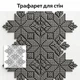 Трафарет «Вышиванка» в этно-стиле для штукатурки и краски 0,3–1 мм (48×48 см) - изображение 1