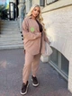 Костюм вельветовий жіночий ELFBERG LL-439 52-54 Бежевий (2000001058480) - зображення 6