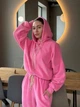 Спортивный костюм на флисе женский ELFBERG BS-951 42-46 Розовый (2000001092675) - изображение 4