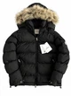 Зимова куртка Moncler з капюшоном натурального лисячого хутра, жіноча, чорна, розмір S - изображение 1