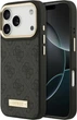 Etui na smartfon Apple iPhone 18 Pro/17 Pro Guess 4G Logo Plate MagSafe Black (GUHMP18LU4GPRK) - obraz 1