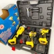 Набір акумуляторних інструментів BOXER BX-189 3в1 36 В 4 А·год безщітковий гайковерт 380 Нм шуруповерт болгарка 125 мм 8000 об/хв у кейсі - зображення 7