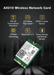Бездротовий адаптер Intel Wi-Fi 6E + Bluetooth 5.3 Intel AX210NGW (M.2 NGFF) - зображення 5