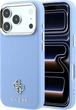 Etui na smartfon Apple iPhone 18 Pro/17 Pro Guess Saffiano Small 4G & Classic Logo MagSafe Light Blue (GUHMP18L6PSA4DMB) - obraz 1