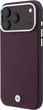 Чохол для смартфона Apple iPhone 18 Pro Max/17 Pro Max BMW Sign Deboss Quilted Metal Logo MagSafe Burgundy (BMHMP18X26SWOSPR) - зображення 3