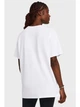 Футболка хлопковая оверсайз длинная женская Under Armour Campus Oversize Ss 1387193-100 XS Белая (2009000390190) - изображение 2