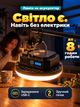 Фонарь аккумуляторный светодиодный LED светильник на аккумуляторе туристический портативный магнитный подвесной фонарик лампа - изображение 1