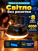 Фонарь аккумуляторный светодиодный LED светильник на аккумуляторе туристический портативный магнитный подвесной фонарик лампа - изображение 8