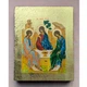 Писана грецька ікона СвятаТрійця 15×19 см - зображення 3
