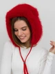 Шапка жіноча Vilss Песець Empty Kitty VLU-2509-4-E One Size Червона - зображення 2
