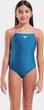 Купальник слитный для девушек Arena SWIMSUIT LIGHT DROP SOLID синий Дит 128 см - изображение 1