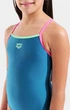 Купальник слитный для девушек Arena SWIMSUIT LIGHT DROP SOLID синий Дит 128 см - изображение 3