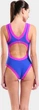 Купальник слитный для женщин Arena BOLD LINES SWIMSUIT синий 40 - изображение 4