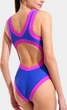 Купальник слитный для женщин Arena BOLD LINES SWIMSUIT синий 40 - изображение 5