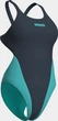 Купальник закритий для ок Arena TEAM SWIMSUIT SWIM TECH SOLID сірий, бірюзовий 36 - зображення 8