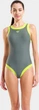 Купальник слитный для женщин Arena BOLD LINES SWIMSUIT серый 36 - изображение 1