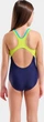 Купальник слитный для девушек Arena PAINT SWIMSUIT SWIM PRO BACK темно-синий Дит 140 см - изображение 4