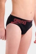Плавки слипы для мальчиков Arena BOLD SWIM BRIEFS черный, коралловый Дит 116 см - изображение 3