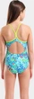 Купальник закритий для дівчат Arena STARS SWIMSUIT LIGHT DROP BACK блакитний Діт 116 см - зображення 4