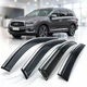 Дефлектори вікон Benke для Infiniti QX60 кросовер 2016- з 3D молдингом із нержавіючої сталі комплект 4 шт (BINQX61623-W/S) - зображення 1