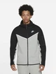 Спортивная кофта флисова утепленная мужская Nike M Nsw Tch Flc Hoodie Fz Wr CU4489-016 2XL Серая с черным (195238921200) - изображение 4