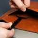 Папка-конверт из искусственной кожи формата А4 для документов, органайзер, деловая сумка-футляр для хранения файлов зелёный folder-doc-green - изображение 5