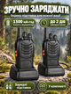 Комплект рацій Baofeng BF-888S 10 шт портативні рації радіостанція UHF 400–470 МГц 16 каналів 5 Вт з акумулятором 1500 mAh гарнітура зарядний пристрій VOX скануванням ліхтарем для охорони будівництва складу полювання риболовлі походів чорний - зображення 4