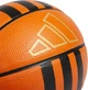 Piłka do koszykówki Adidas 3-Stripes Rubber Mini Pomarańczowo-czarna (4065429196808) - obraz 3