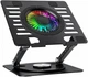 Podstawka Wozinsky CoolBase RGB chłodząca z obrotem 360° do laptopa Black (5907769387692) - obraz 4