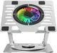Podstawka Wozinsky CoolBase RGB chłodząca z obrotem 360° do laptopa Silver (5907769387708) - obraz 2